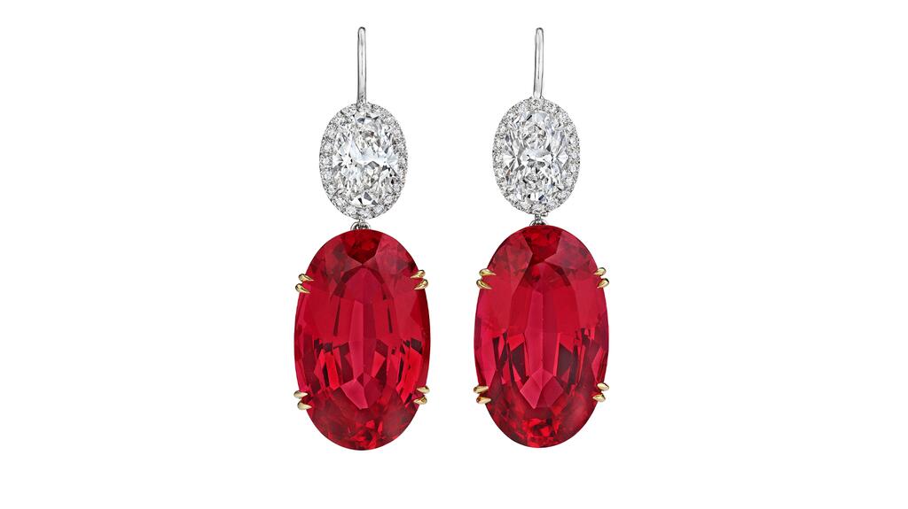 Harry Winston spinel earrings